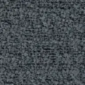 Dark gray granular texture composed of irregular particles, displaying a matte, non-reflective finish with subtle tonal variations and imprinted text.